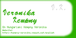 veronika kempny business card